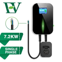 32А 1 фазное зарядное устройство для электромобиля зарядная станция с разъемом 2 типа IEC 62196-2 для Audi BMW Mercedes-Benz MINI Cooper