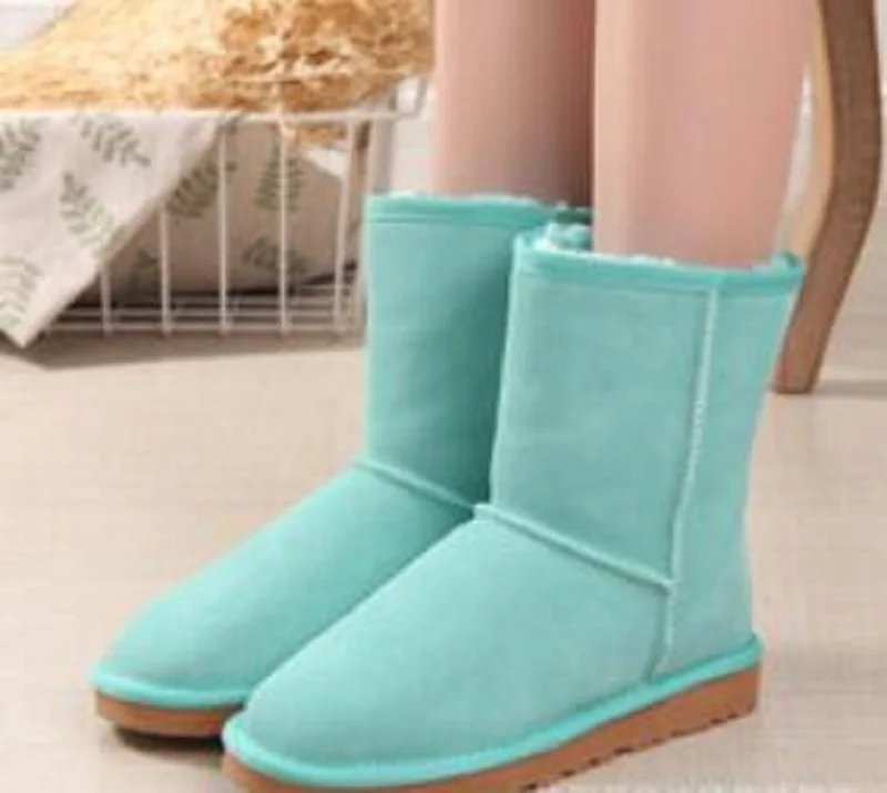 Winter Shoes Snow-Boots Australia Pink Black White Waterproof Big-Size Women Red
