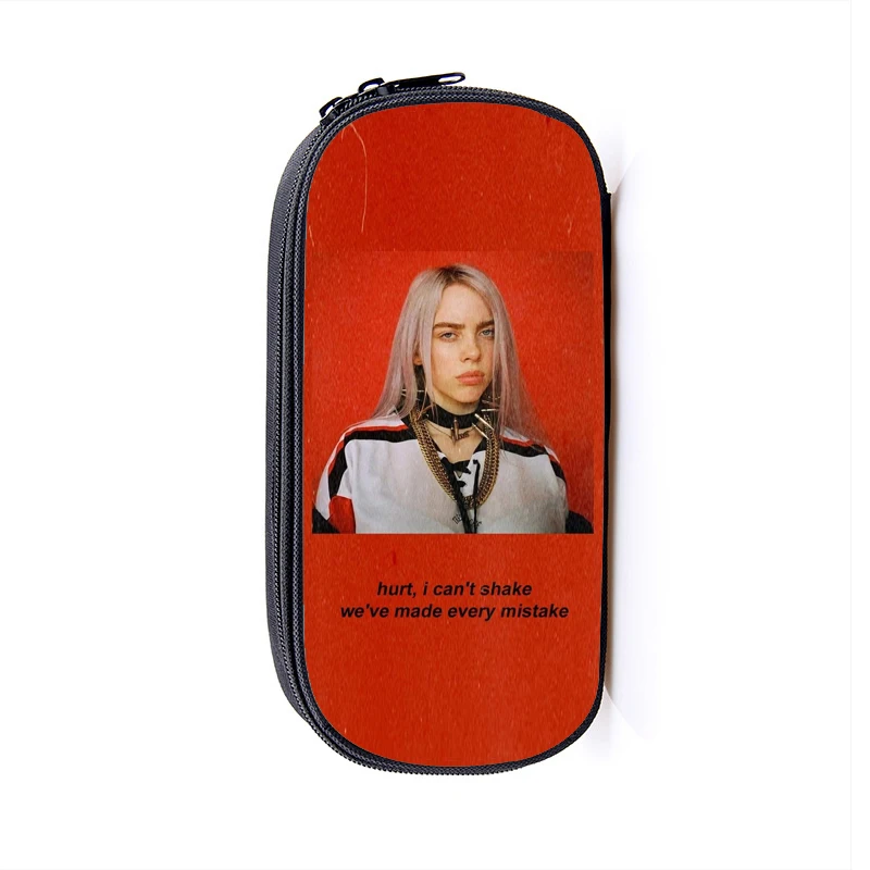 2019Billie Eilish косметический чехол s пенал для женщин косметички для девочек-подростков Пенал школьный чехол - Цвет: 14