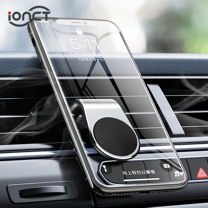 IONCT магнитный автомобильный держатель для телефона в машину для iPhone Xiaomi gps Air vent крепление для телефона в машину подставка для телефона магнитный держатель автомобильный магнит для телефона универсальный