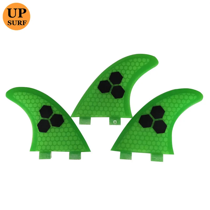 UPSURF FCS Fins Hot Sale Double Tabs M Fins Honeycomb Fin High Quality Surfing Fin Yellow/Blue/Grey/Green/Orange Color