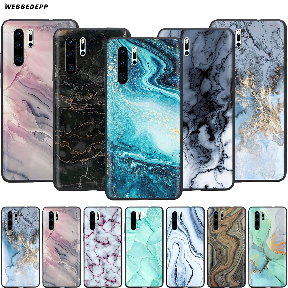 

Webbedepp Marble Arrt Case for Huawei P8 P9 P10 P20 P30 Lite Pro P Smart Z 2019 2019 Mini