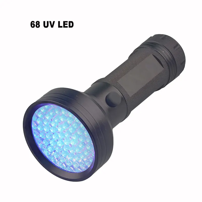TMWT 100 68 51 41 21 9 UV LED черный свет 395nm 380nm ультрафиолетовый фонарик скорпион Мочи Детектор факел лампа - Испускаемый цвет: 68 UV LED
