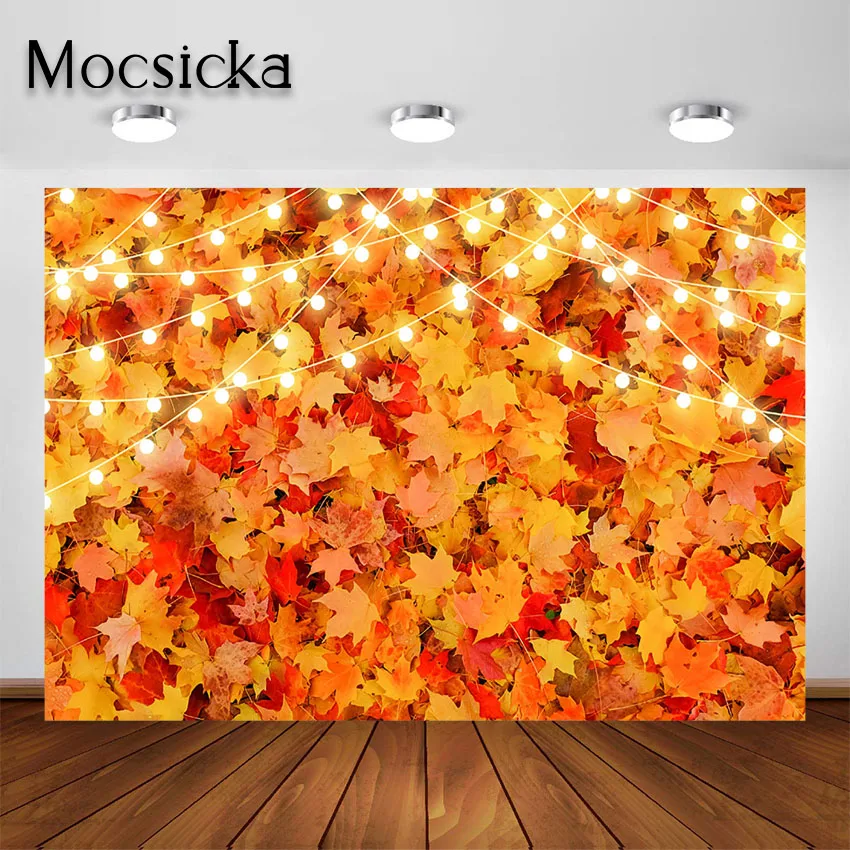 Mocsicka фон для фотосъемки с изображением кленовых листьев детей и взрослых