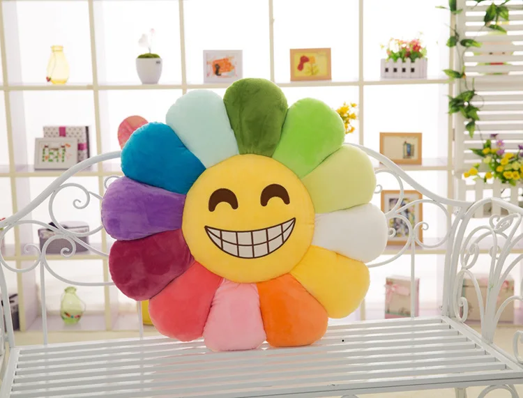 Large Size Sunflower Cushion Plush Toys Children Bed Office Couch Pillow Cushion Birthday Gift Girl'S