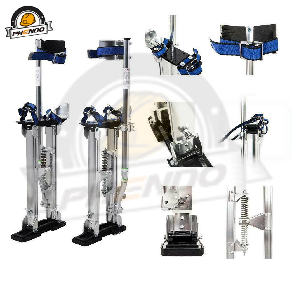 US $219.32 PHENDO Drywall Stilts 2440 1523 Adjustable Aluminum Tool Stilt For Painting Taping Or Cleaning Walking