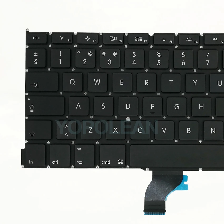 3 шт. новая португальский клавиатура для Macbook Pro retina 1" A1502 2013- лет