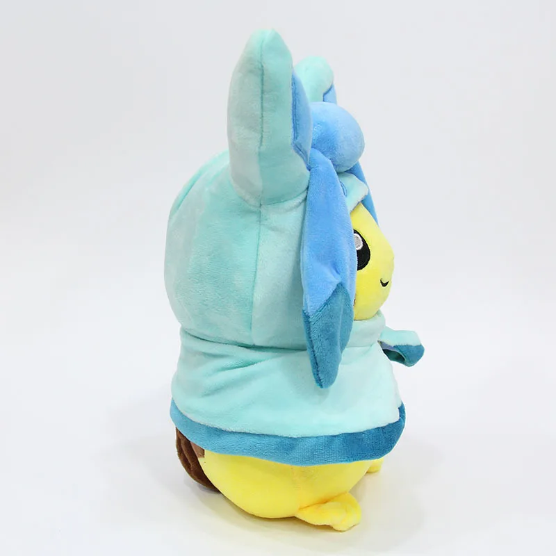 TAKARA TOMY Pokemon плащ Пикачу Cos Eevee плюшевые игрушки Sylveon Leafeon Espeon Vaporeon мягкие милые куклы Хобби коллекционный подарок