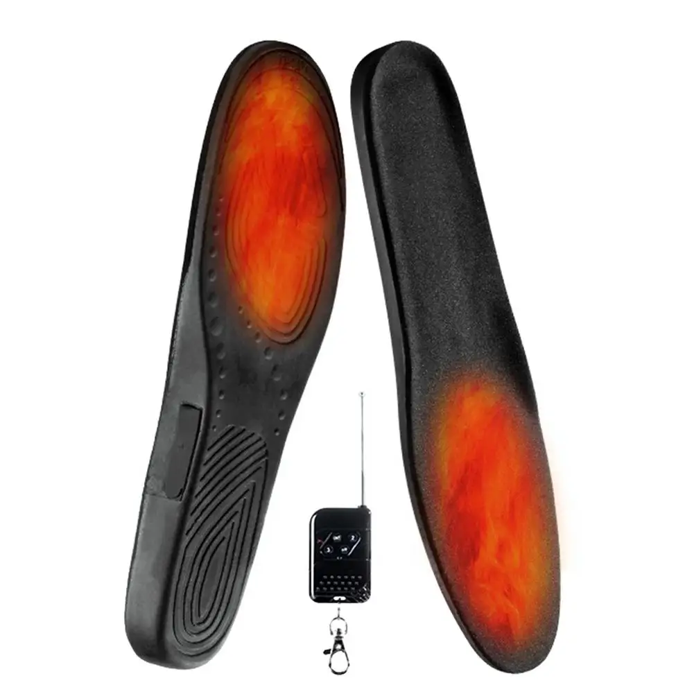 USB Electric Heated Insoles Remote Control 3.7V 1200mAh Wireless Foot Warmer Pad Heating For Outdoor Camping Hiking | Спорт и