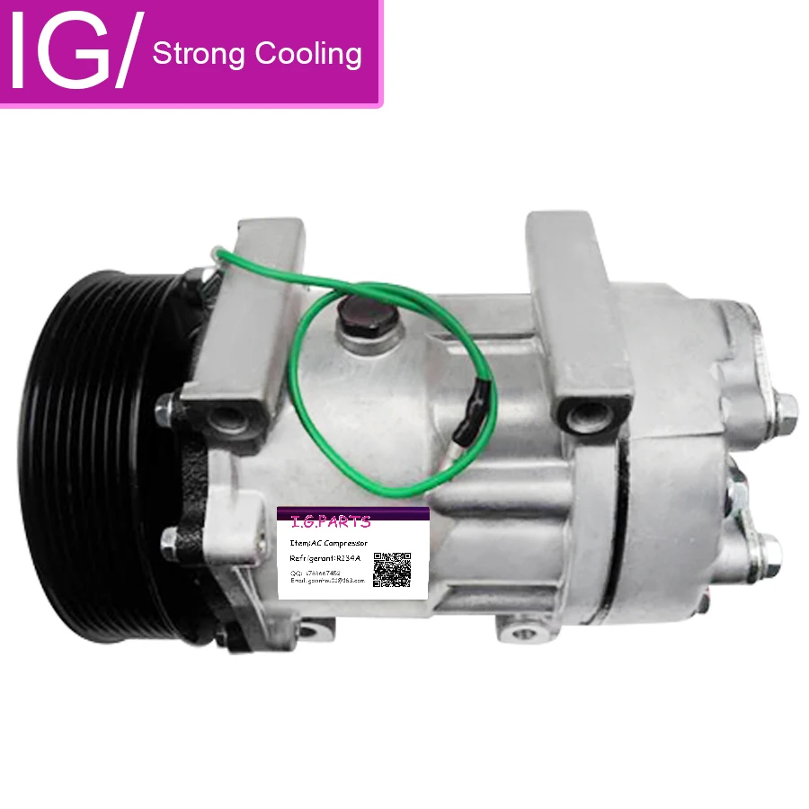 Per Sd7H15 Ac Compressore Volvo Escavatore Sanden Compressore Auto Ac Parti