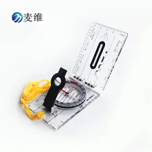 Пересечение границы поставки товаров DC40-2 Складная Многофункциональная линейка для карты Карта Компас со шкалой снаряжение для путешествий