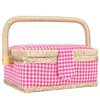 

WSFS Hot Craft Sewing Tool Needle Thread Basket Fabric Household Sewing Box Organizer