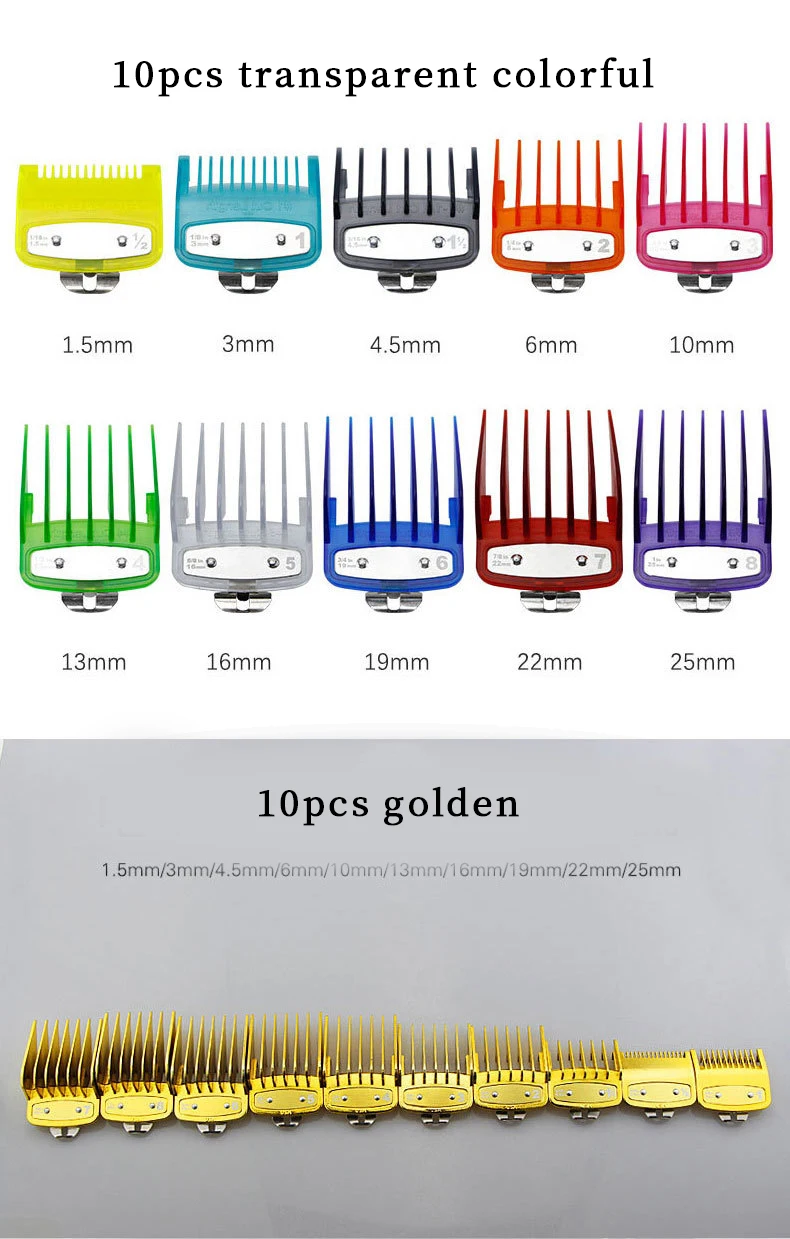 universal hair clipper cutting comb cover, barber shop trimmer protective gear accessory limit comb hairdressing tool