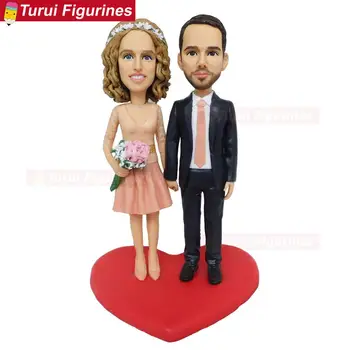 

sister figurines mini statue lesbian wedding cake topper custom bobblehead comic figurines miniatures resin figurines cartoon