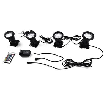 

Suction Cups Submersible Spotlight Garden Color Changing Remote Control Pond Pool Waterfall Waterproof IP68 Fountain Lawn Light