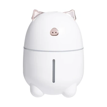 かわいい加湿器色の光のコーヒーdifusorカップ外観ミュートミニusb車ミストメーカーアロマディフューザーデスクトップ