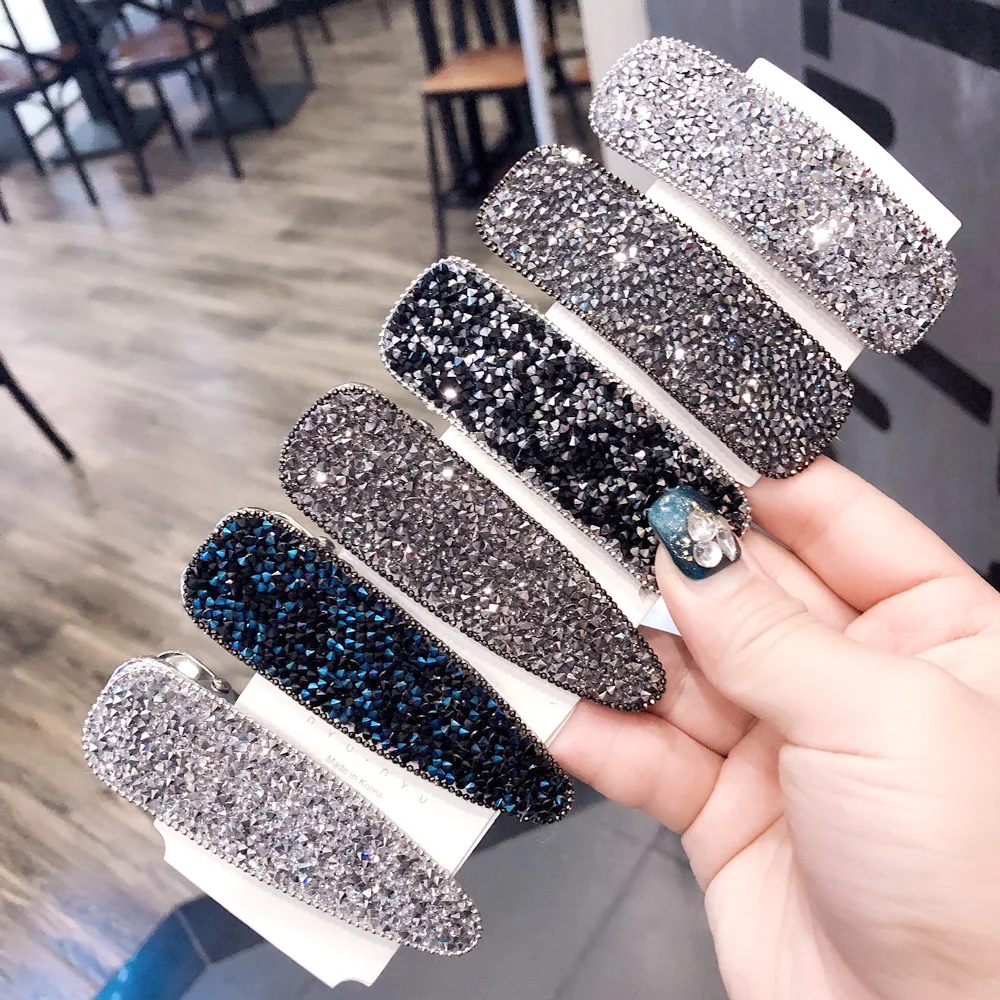 1 шт. квадратная капля Bling хрустальные шпильки для волос головные уборы женщин