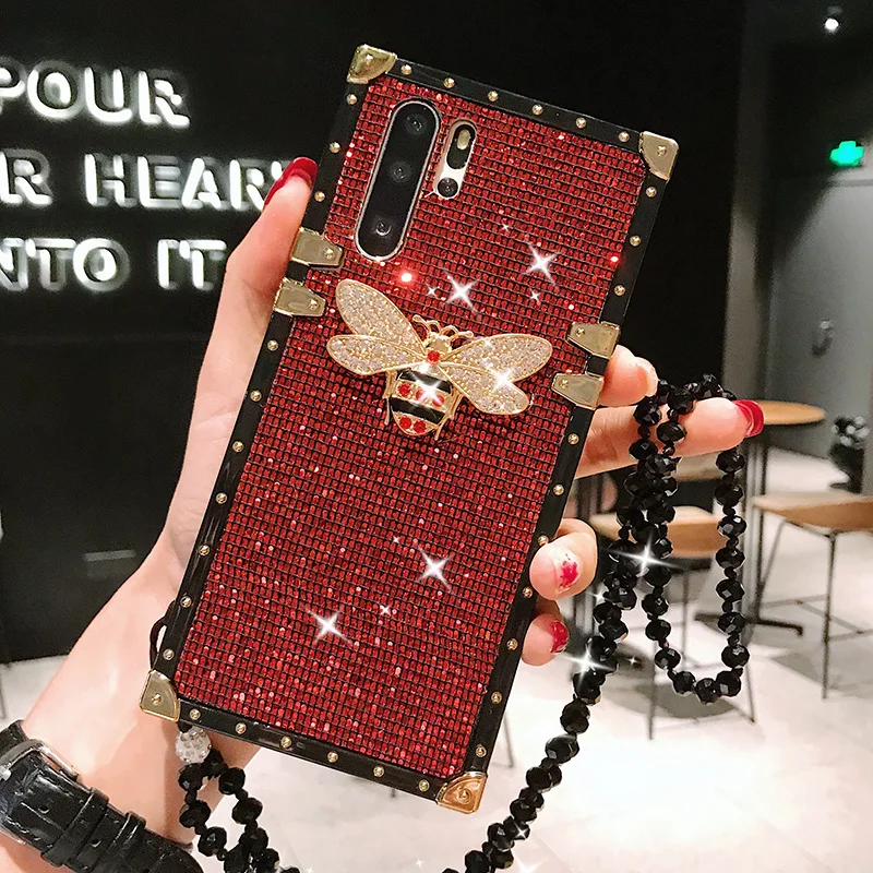 Модный Роскошный чехол для телефона Huawei Honor 20 Pro 10 8X 20i задняя крышка с заклепками и