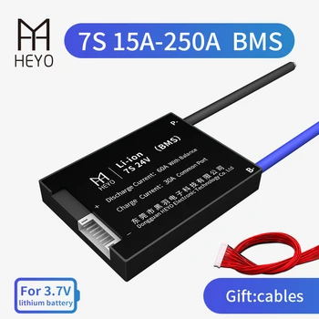 

Li ion Cells 7S bms 20A 30A 40A 60A lithium battery module 24V e-bike protection board NTC electric charge with balance