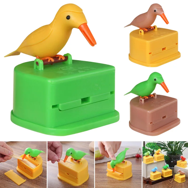 Automatic Bird Toothpick Box Press The Automatic Toothpick Box Country Cottage Kitchen Decoration TB Sale