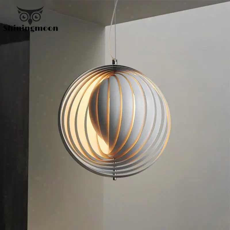Nordic Creative LED Pendant Lights Modern Art Round Iron Office Decoration Light Luminaria Bedroom Kitchen Hanging Lamps | Лампы и