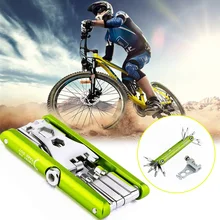 Bike Bicycle Tools Repairing Set 11 In 1 Bike Repair Tool Kit Wrench Screwdriver Chain Carbon Steel Bicycle Multifunction Tool 1006 multifunction 11 in 1 stainless steel multi tool set deep blue silver