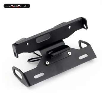 

License Plate Holder LED Light For KAWASAKI ZX6R ZX-6R NINJA 2007-2008 Motorcycle Accessories CNC Tail Tidy Fender Eliminator