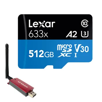 

Lexar Original 633x High Speed 95MB 512GB Micro SD Card Memory Card Adapter SDHC UHS-I U1 free Gift Airshare Video Stick U Disk