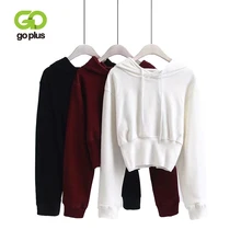 GOPLUS Autumn And Winter Long Sleeve Hooded Casual Hoodie 2019 New Solid Color Pullovers Loose Top Women's Sweatshirt Coat C6621