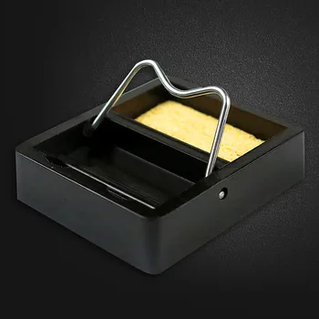 

1PC Electric Soldering Iron Stand Holder Small with Solder Sponge Metal Support Station Generic High Temperature Resistance