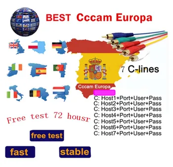 

Cccam cline Receptor for 1year Portugal Spain Europe Poland used for GTMEDIA Satellite Receiver v7 v8 DVB-S2 CCcam