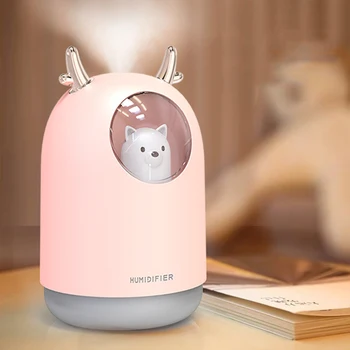 

300ml USB Ultrasonic Cool Mist Humidifier Baby Bedroom Air Diffuser LED Atomizer Auto Shut-OffMini Cool Mist Maker Humidifier