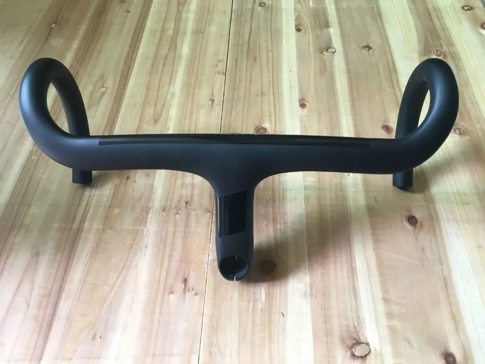 

Super light FASTERWAY road bicycle handlebar high quality with full black inc carbon fiber integrated handlebar