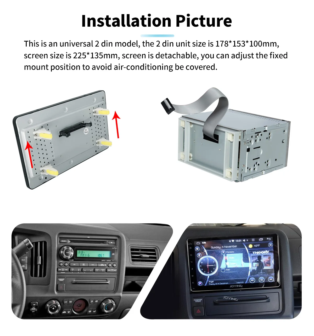 Cheap 9"Android 8.1Universal Car Radio Stereo Octa Core 2GB+32GB Head Unit Double 2 Din Multimedia No DVD Player Built-in DSP 4G Modem 2