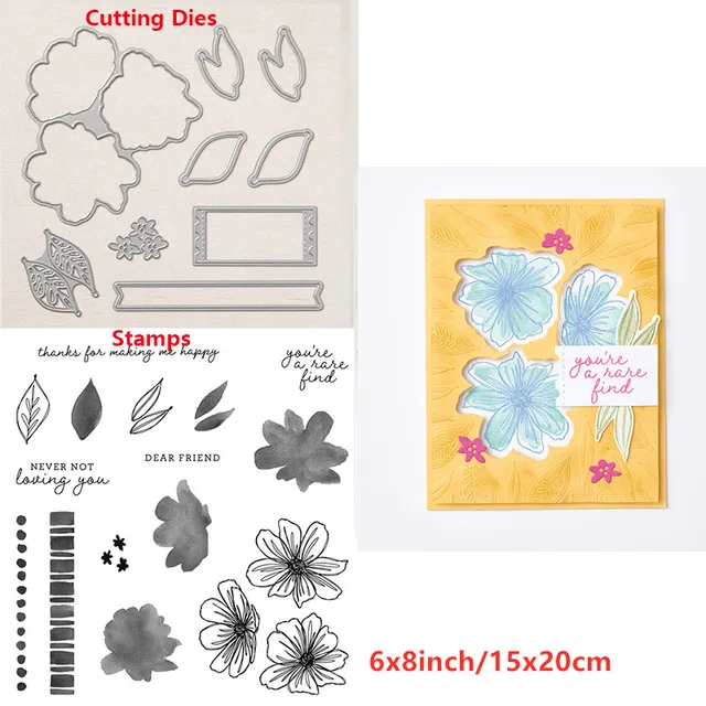 Cooking Tools Flowers  Trees Stars Cats Sending Hugs Transparent Clear Stamps And Dies for DIY Scrapbooking Craft Cards 2021 New 22
