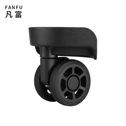 Travel Luggage Repair and Replacement Caster Parts Black Fashion Luggage Wheels Trolley Luggage Shock Absorption Silent Casters