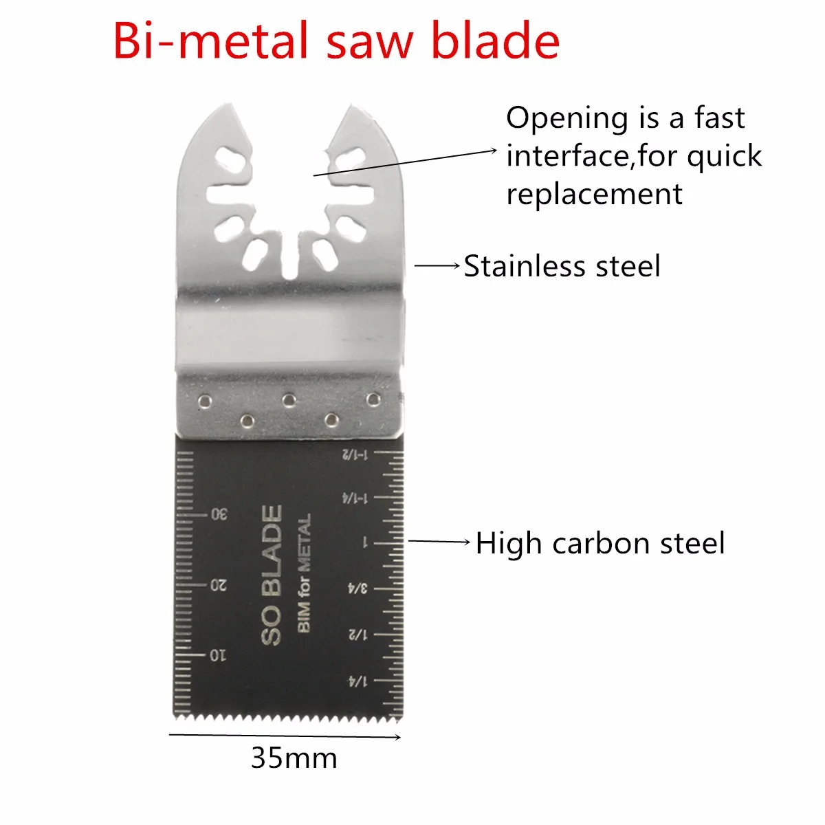 

5Pcs Multitool Saw Blade Oscillating Blade Multi Tool Saw For Renovator For Bosch,Fein Multimaster Wood Cutting Accessories Kit