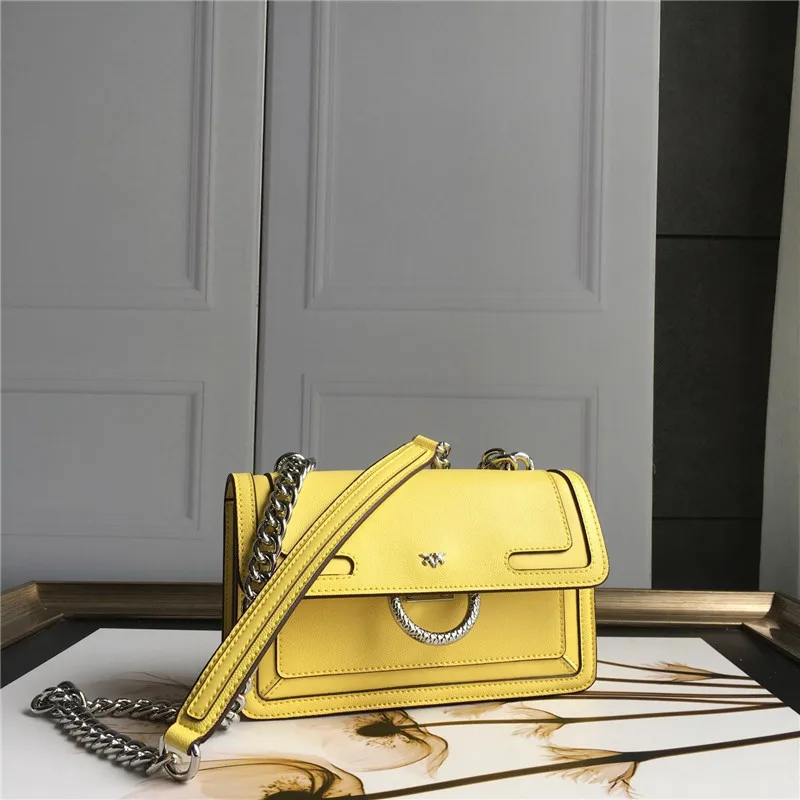 

Bag Women's 2019 New Style Real Leather Inlay Swallow Bag Simple Versitile Fashion Shoulder Oblique Chain WOMEN'S Bag