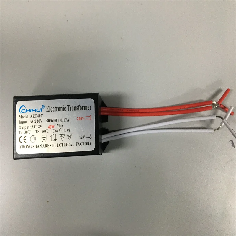 2022 Sufficient Power Electronic Transformer For Halogen Lamp light AC 12V 20W 50W 60W 160W 200W 250W Optional