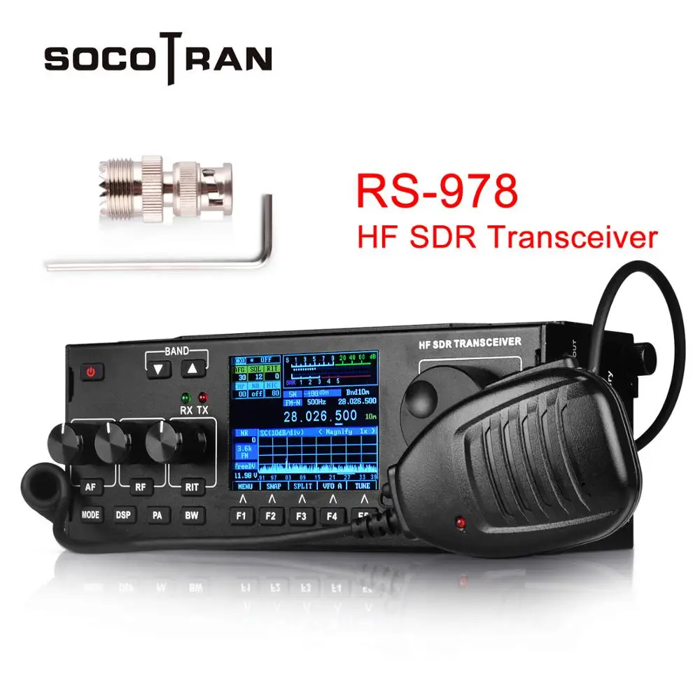 SOcotran RS-978 SSB hf SDR радио HF ham приемопередатчик 1,8-30 MHz 10 ватт ham sdr радио hf с 3800mAh литий-ионный аккумулятор