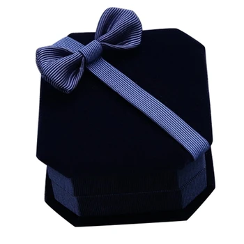 

Necklace Ears Storage Jewelry Gift Box (Blue)