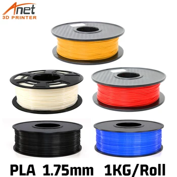 10 uds/5 uds/lote PLA Filamento de 3D impresora 1kg/1,75mm rollo de alta intensidad Color múltiple Filamento de impresora para 3D impresora