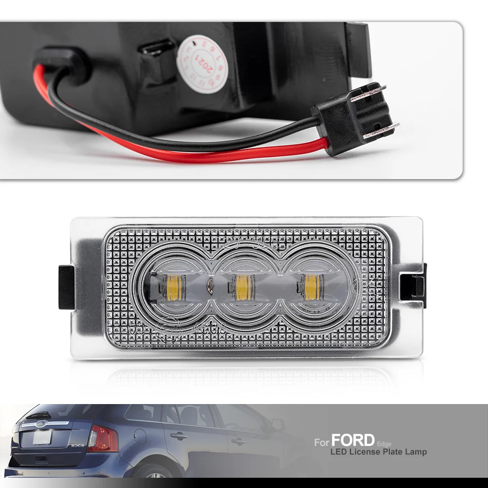 2Pcs canbus Car LED License Number Plate Light Lamps For Ford Escape MK2  08-12 Edge MK1 07-14 Mercury Mariner OEM# 7T4Z13550A - AliExpress, image size:1000x1000
