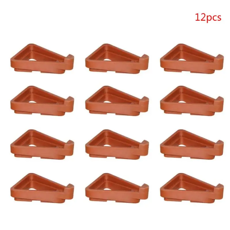 

2024 New 12pcs Garden Plant Flower Pot Feet Stand Invisible Risers Toes Lifters Triangle Bonsai Display Support Indoor Outdoor