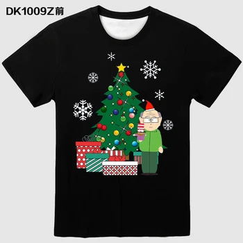 

2020 new 3D men's and women's T-shirts anime characters Christmas series 3D printing T-shirts men's and women's fashion T-shirts