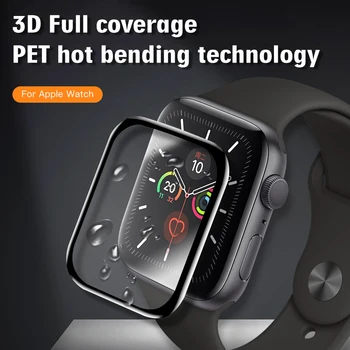 

3D Curved Edge HD Tempered Glass for Apple Watch 1 2 3 38MM 42MM Screen Protector film for iWatch 4 5 40MM 44MM Full Coverage