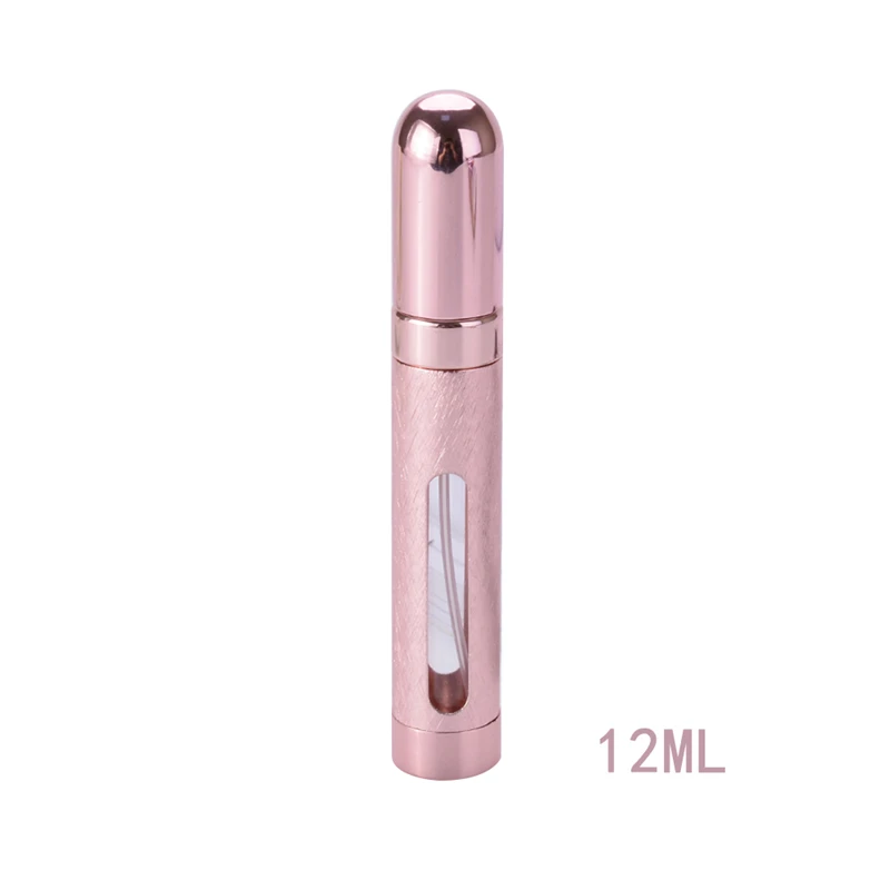 12ML Portable Refillable Mini Perfume Spray Bottle Empty Cosmetic Container Aluminum Atomizer Makeup Travel Perfume Atomizer - Цвет: 06
