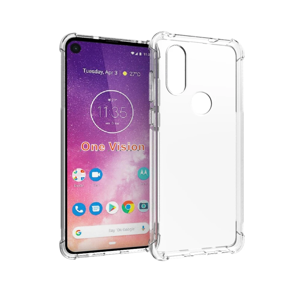 Чехол для Moto One Vision чехол Мягкая силиконовая задняя крышка телефона Motorola xt1970motoone |