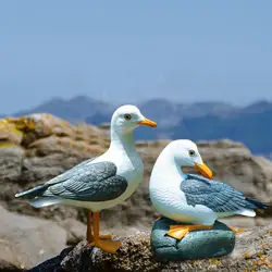Statue d'oiseau de mer réaliste en résine, Sculpture artificielle décorative pour la maison, décoration de jardin, Art d'intérieur 