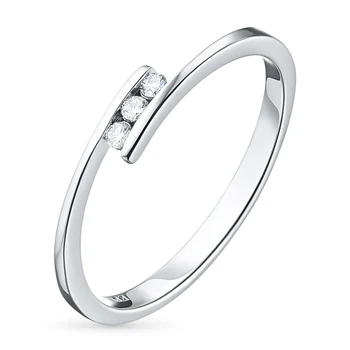 

White gold ring with a diamond e0901kts04152500